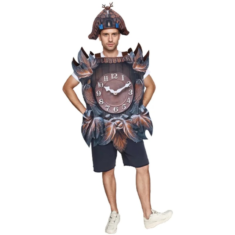 Cosplay Prop Business - زي ساعة الوقواق للحفلات والمهرجانات، ملابس